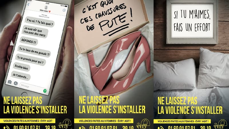 La campagne choc de la ville d'Evry contre les violences conjugales 