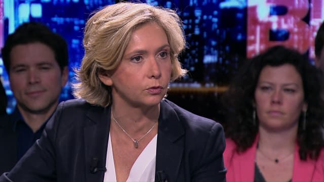 Valérie Pécresse sur le plateau de BFM Politique dimanche 26 avril 2015.