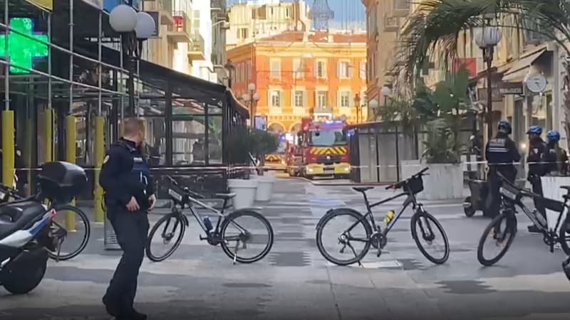 Nice: la rue Masséna bouclée après le départ d'un important incendie dans un immeuble