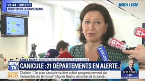 Agnès Buzyn sur la canicule: "Nous rappelons que les consignes de vigilance s'adressent aussi aux personnes bien portantes"