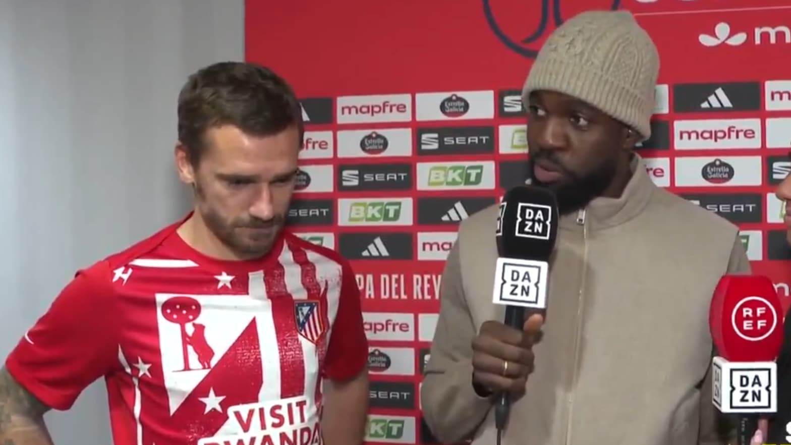 "Champions du monde grâce à toi": l'échange complice entre Umtiti et Griezmann après Atlético-Barça