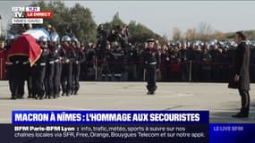 Emmanuel Macron à Nîmes pour rendre hommages aux secouristes morts lors des intempéries