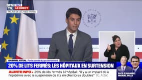 Surtension dans les hôpitaux: "Nous rencontrons encore des difficultés de recrutement", alarme Gabriel Attal