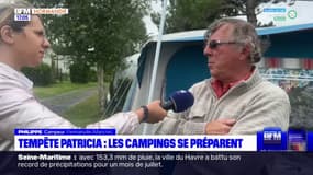 Tempête Patricia en Normandie: les campings se préparent
