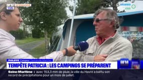 Tempête Patricia en Normandie: les campings se préparent