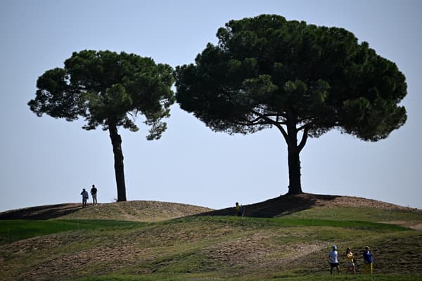 Le Marco Simone Golf and Country Club à Rome, le 27 septembre 2023, touché par la chaleur et la sécheresse avant la 44e Ryder Cup.