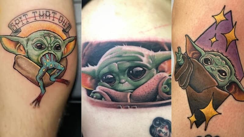 Des tatouages à l'effigie de "Baby Yoda"