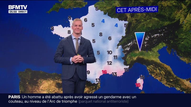 De la pluie dans le sud-ouest et l'est de la France et du soleil partout ailleurs, avec des températures comprises entre 4°C et 16°C... La météo de ce samedi 14 février