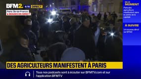 "On est en train de crever": des agriculteurs manifestent au petit matin devant l'INRAE à Paris