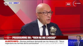 "Ça ne me choque absolument pas": Éric Ciotti réagit à la proposition du RN d'interdire les "emplois sensibles" aux binationaux