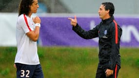 David Luiz et Unai Emery