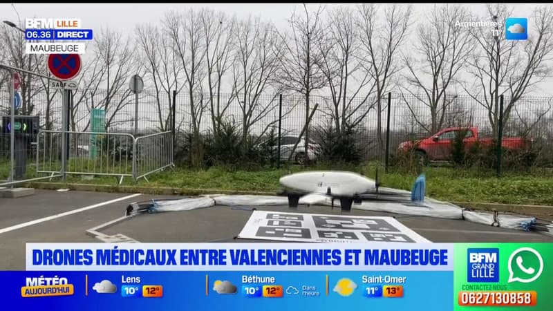 Nord: des drones médicaux entre Valenciennes et Maubeuge