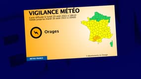 Cinq départements ont été placés en vigilance orange par Météo-France, lundi 29 août 2022