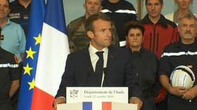 Emmanuel Macron à Trèbes