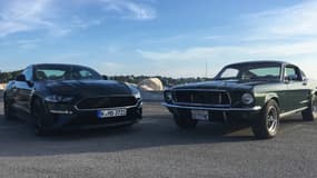 La Mustang Bullit, ou le véhicule mythique du film réinventé par Ford sur la dernière génération de la Pony car.