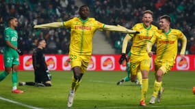 Kolo Muani le 22 décembre 2021, lors du match entre Nantes et Saint-Etienne