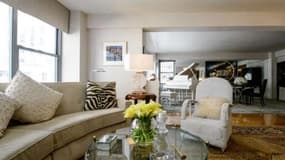 Le salon de l'appartement new-yorkais de Joan Collins