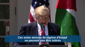 "Un affront à l'humanité", quand Trump évoque l'attaque chimique en Syrie