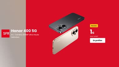 Le nouveau smartphone Honor 400 à 1 euro ? Vous ne rêvez pas, et c’est chez SFR que ça se passe 