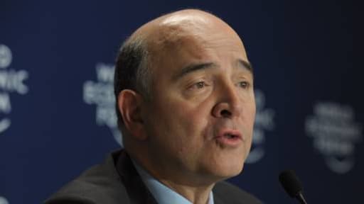 Pierre Moscovici ce vendredi 24 janvier à Davos.