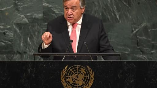 Antonio Guterres le 19 septembre 2017 à l'ONU