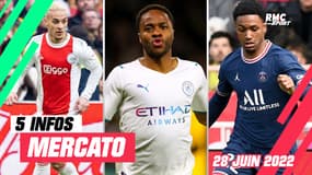 Antony, Sterling, Diallo... Les 5 infos mercato du 28 juin à la mi-journée 