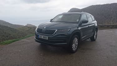 Le Skoda Kodiaq, sur les hauteurs de l'île de Majorque.