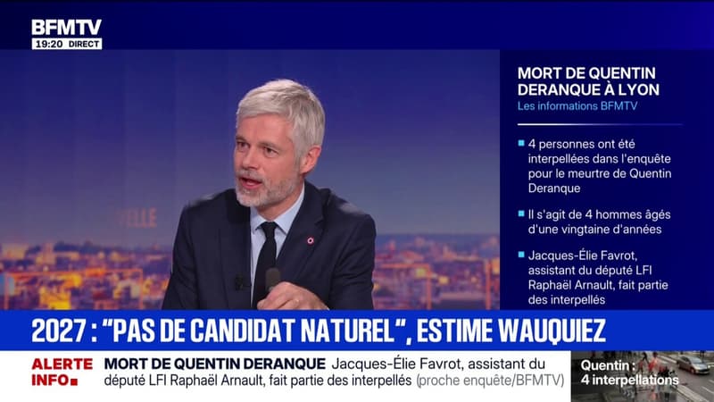 Candidature à la présidentielle de 2027: "Évidemment que je me pose la question", explique Laurent Wauquiez (LR)