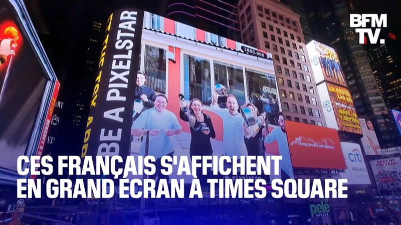 Ces Français qui déclarent leur amour ou font la publicité de leur restaurant sur grand écran à Times Square