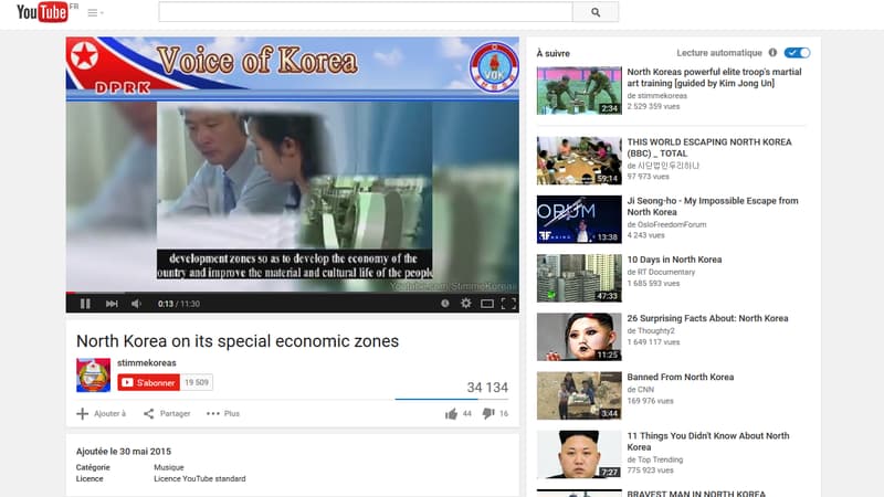 La vidéo censée attirer les investisseurs étrangers en Corée du Nord a été publiée sur You Tube ce week-end. 