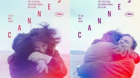 Les affiches du 78e Festival de Cannes, inspirées d'une scène du film de Claude Lelouch "Un homme et une femme"