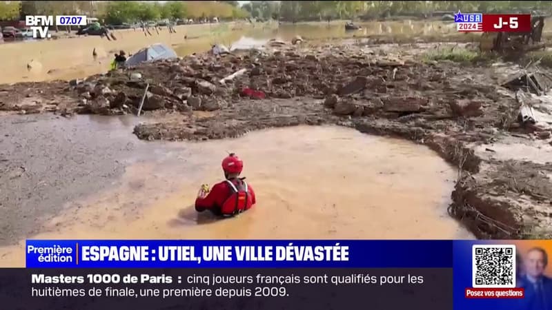 Inondations en Espagne: Utiel, une ville dévastée