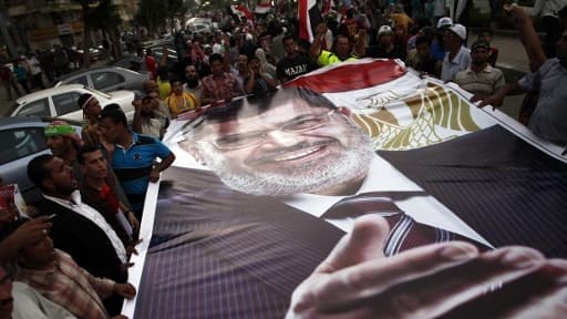 Des partisans de Mohamed Morsi le 7 juillet 2013 au Caire.