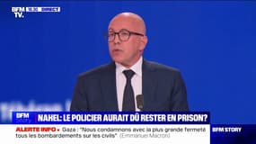 Mort de Nahel: Éric Ciotti "se réjouit de la remise en liberté" du policier auteur du tir mortel