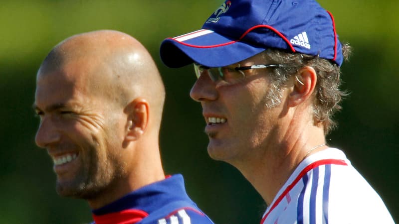 Zinédine Zidane et Laurent Blanc