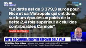 Dette de Cannes: la réponse de Lisnard à Estrosi