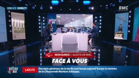 Débat sur la laïcité dans le "Face à vous" ce matin