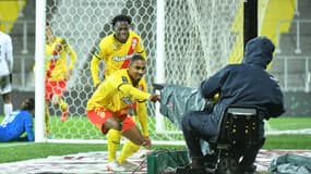 Wesley Saïd buteur pour Lens, le 8 janvier 2022