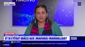 "À partir du moment où on m'a lu la feuille de match, je me suis dit 'ça va le faire'" : Dans #KopRacing, Mireille Loeffler, capitaine de l'équipe féminine de cécifoot du SC Schiltigheim, revient sur le match Racing-OM (1-1) de samedi 25 novembre 