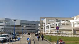 L'hôpital Jeanne de Flandre à Lille (Nord).