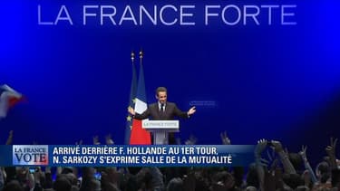 Le candidat UMP reste combatif pour le deuxième round.