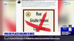 Nice: il n'y aura pas de rue Gisèle Halimi
