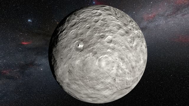 Vue d'artiste de la planète Cérès