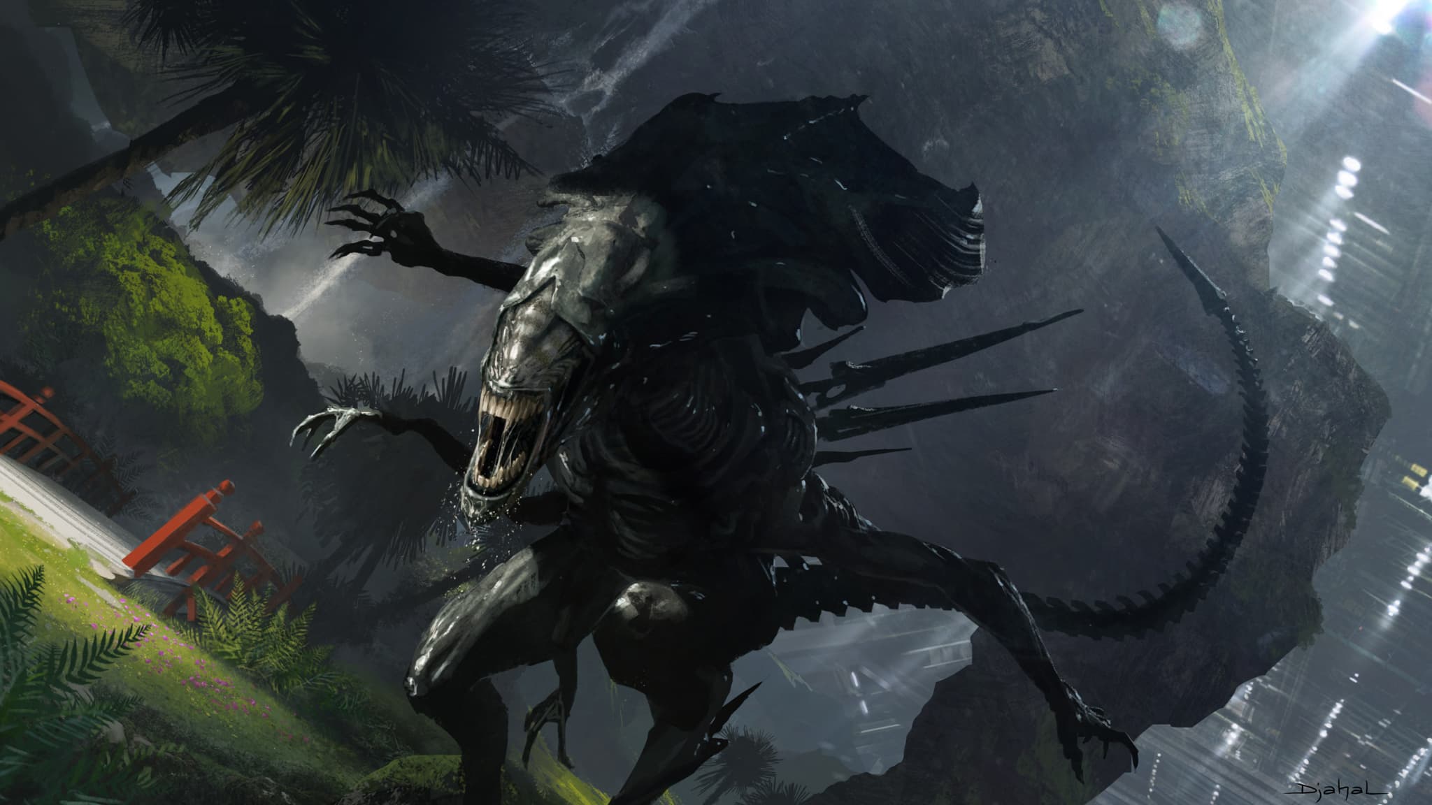 Un concept art du Alien avorté de Neill Blomkamp Un concept art du Alien avorté de Neill Blomkamp