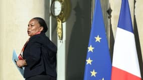 La ministre de la Justice Christiane Taubira, le 30 juin 2015 à l'Elysée