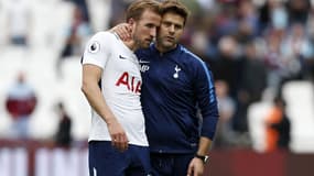Harry Kane et Mauricio Pochettino 