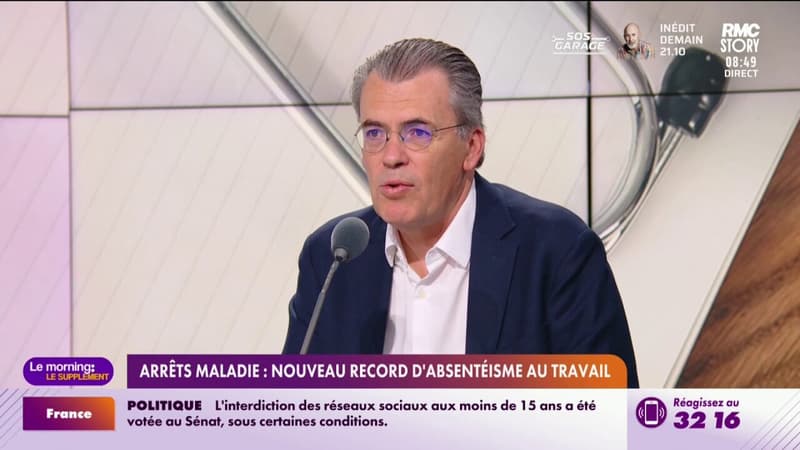 Arrêts maladie : nouveau record d'absentéisme au travail
