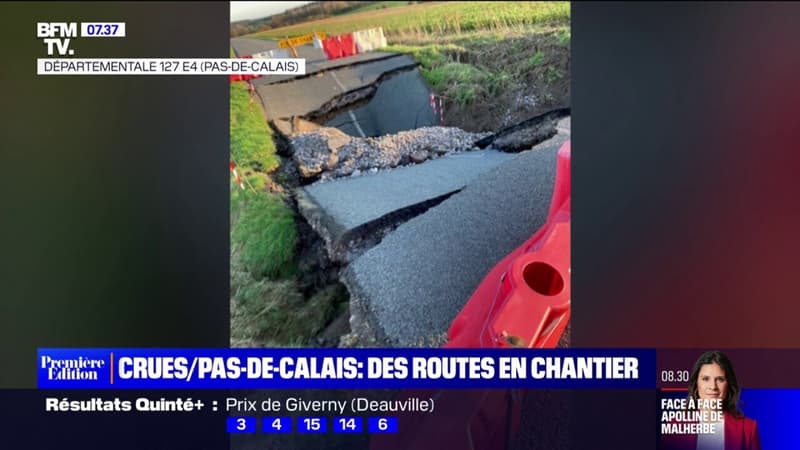 Près de 500km de routes du Pas-de-Calais endommagés à cause des inondations