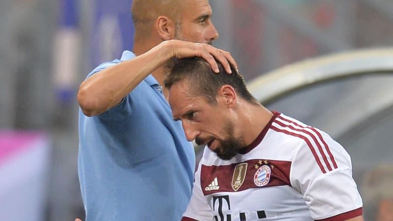 Pep Guardiola et Franck Ribéry