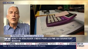 Patrick Martin (Medef): Bercy va débloquer 3 MDS€ pour les PME qui souhaitent investir - 17/08